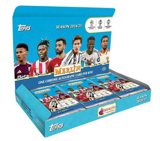2024/25 Topps Chrome Merlin UEFA Club Competitions Soccer Hobby Box