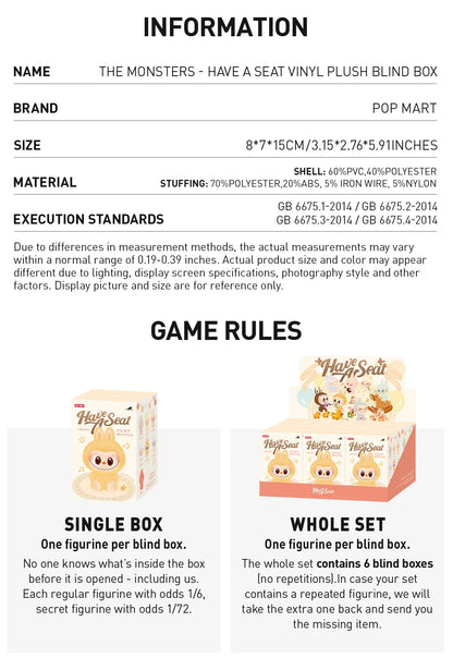 Labubu - Have a Seat by PopMart