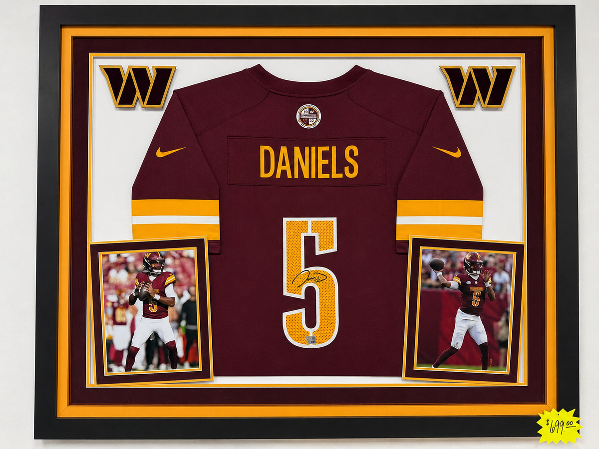 Jayden Daniels Signed Jersey - Burgundy Nike