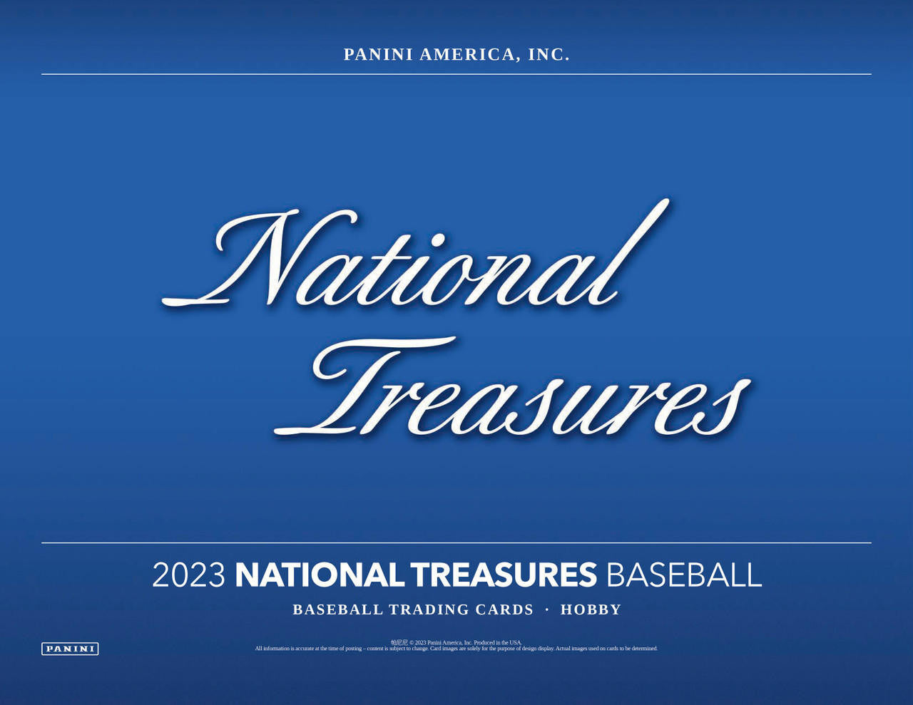 National Treasures baseball 2023
