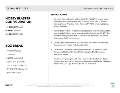 2024/25 Panini Donruss Soccer 6-Pack Hobby Blaster Box