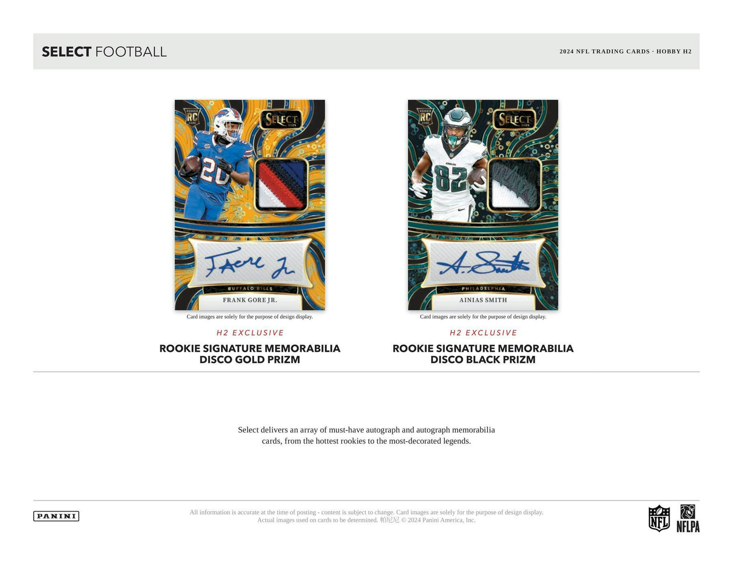 2024 Panini Select Football H2 Box