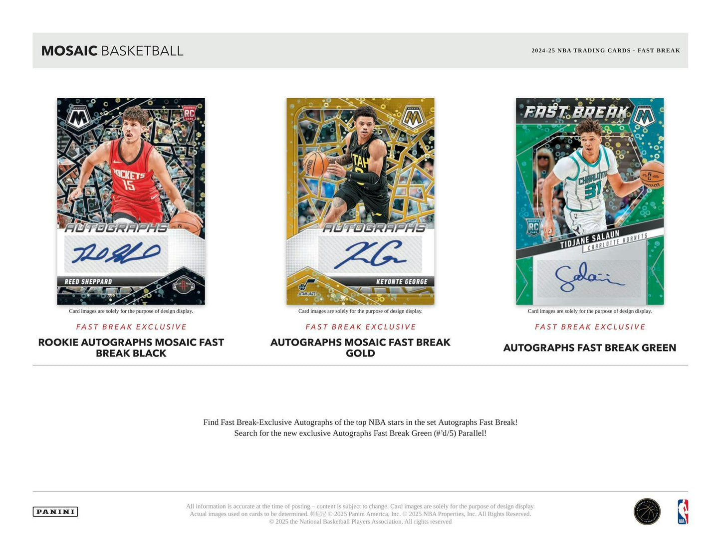 Mosaic Fast Break NBA 2024-25
