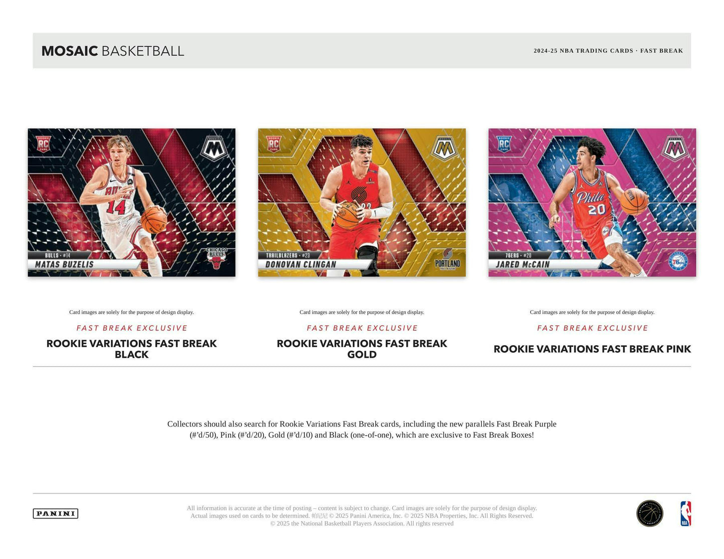 Mosaic Fast Break NBA 2024-25