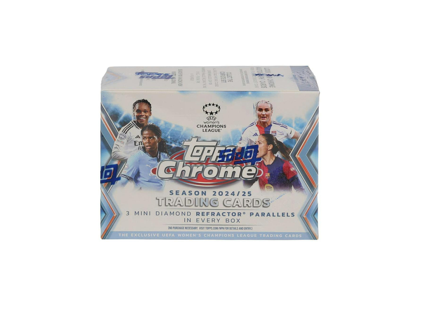 2024/25 Topps Chrome UEFA Women's Champions League Soccer 7-Pack Blaster Box