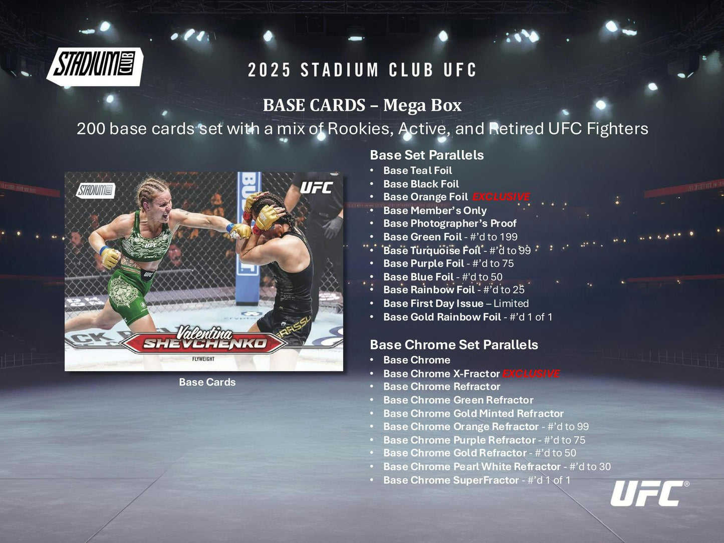 2025 Topps Stadium Club UFC Mega Box