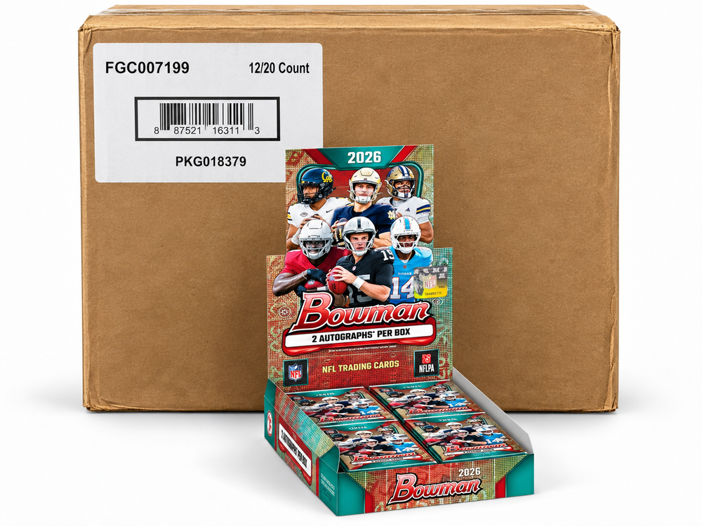 2026 Bowman Football Hobby 12-Box Case