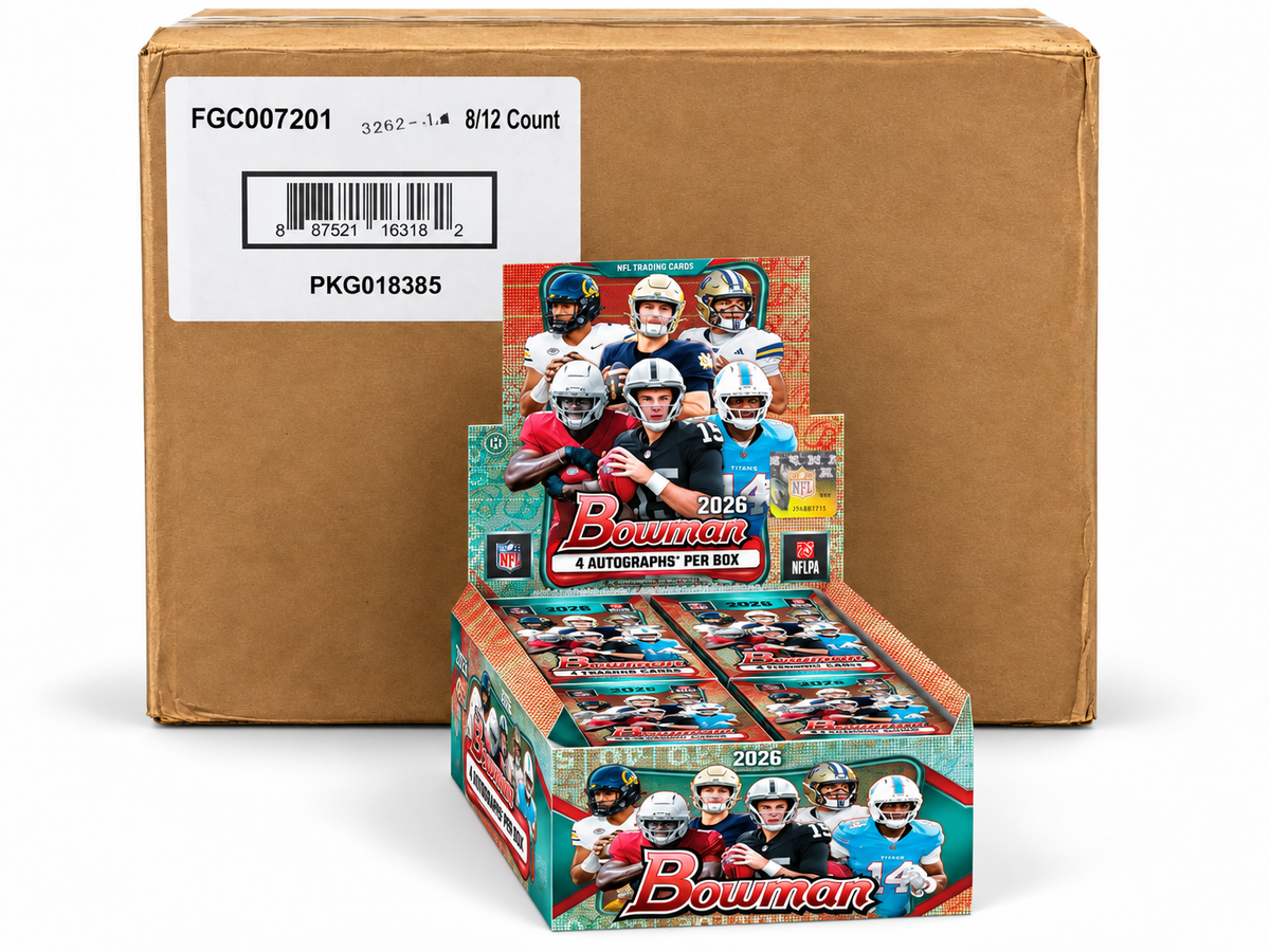 2026 Bowman Football Hobby Jumbo 8-Box Case