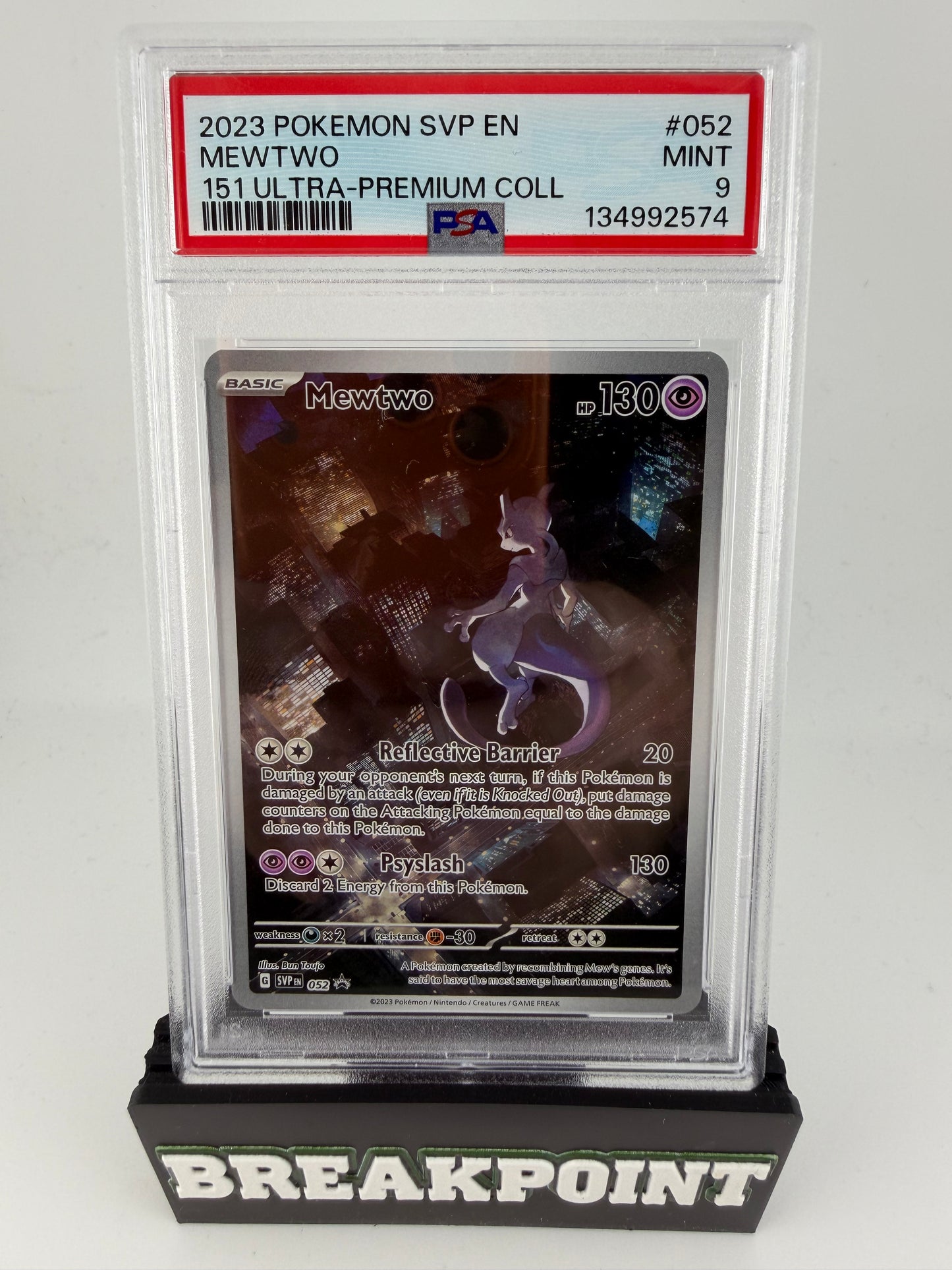 2023 POKEMON SVP EN MEWTWO 151 ULTRA PREMIUM COLL #052 PSA MINT 9