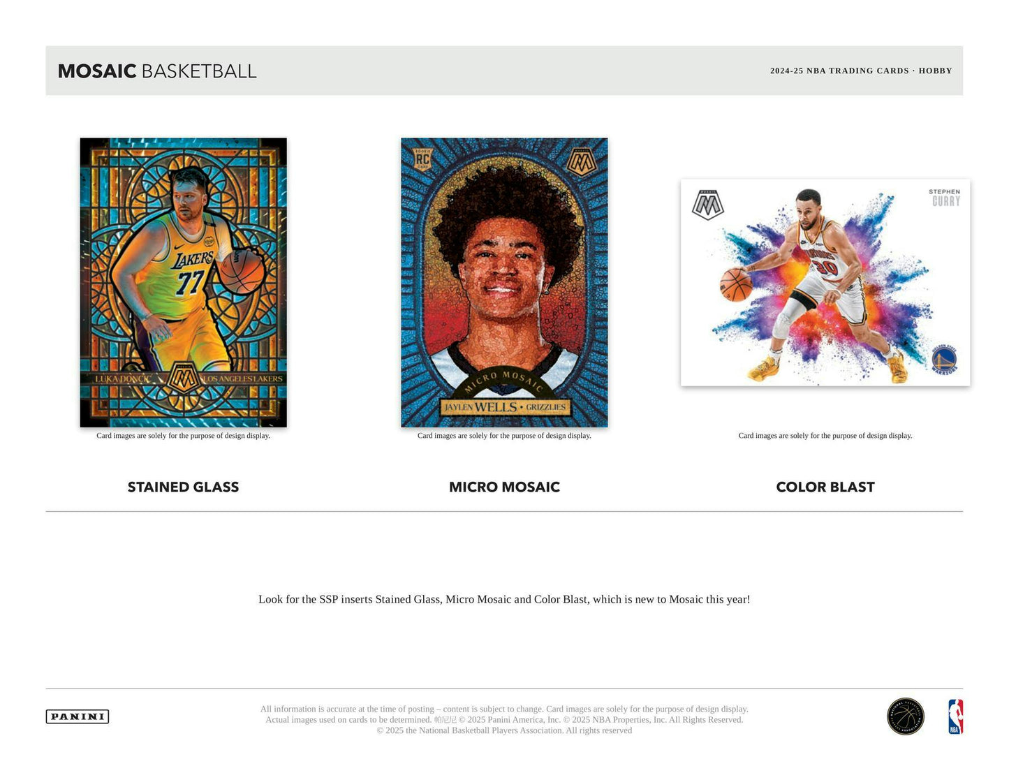 2024/25 Panini Mosaic Basketball Hobby Box