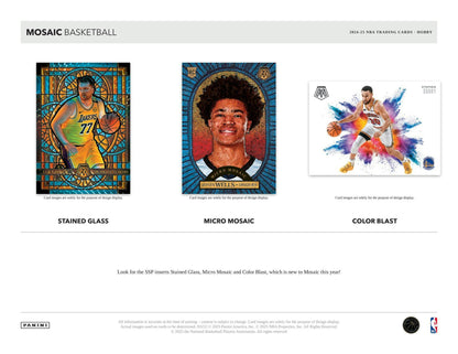2024/25 Panini Mosaic Basketball Hobby Box