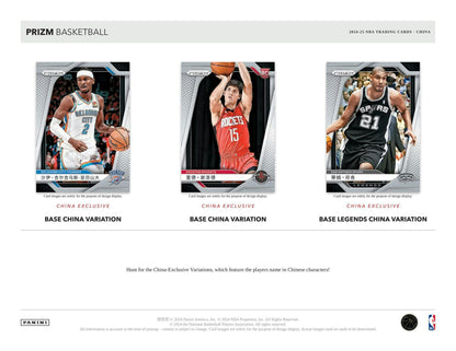 2024/25 Panini Prizm China Basketball Box