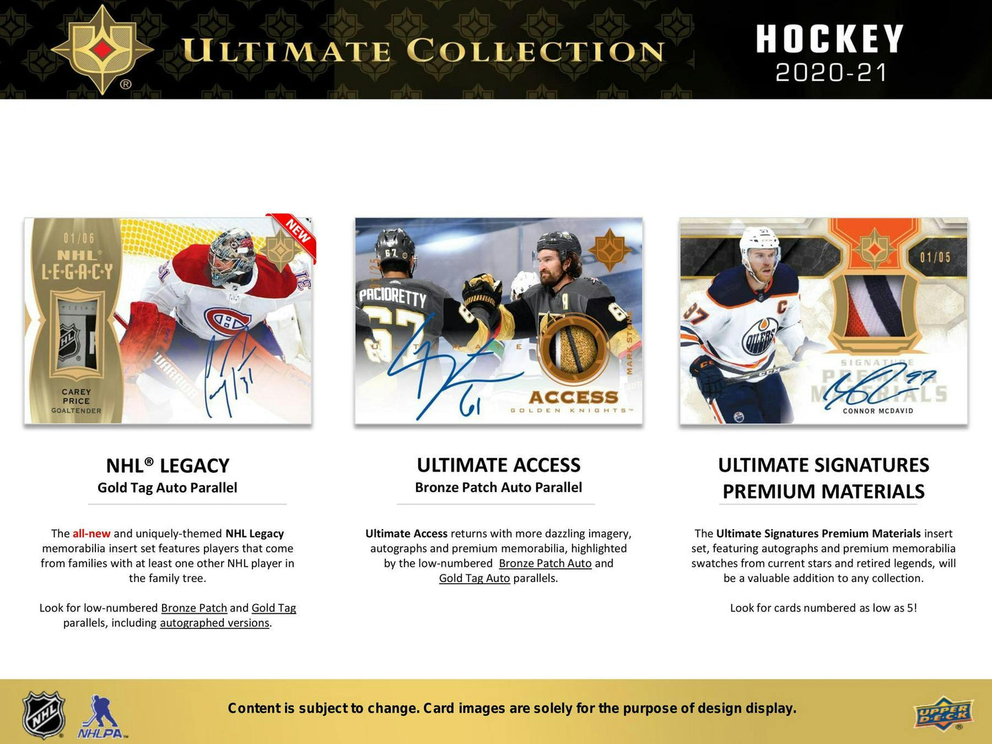 2020/21 Upper Deck Ultimate Collection Hockey Hobby Box