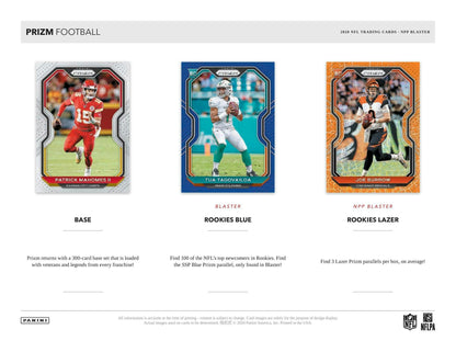 2020 Panini Prizm Football 6-Pack Blaster Box (Lazer Prizms)