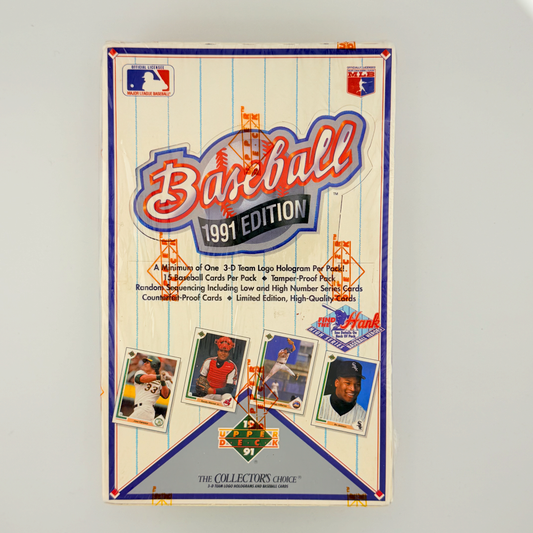 1991 Upper Deck Baseball High # Series Factory Sealed Wax Box - 36 Packs