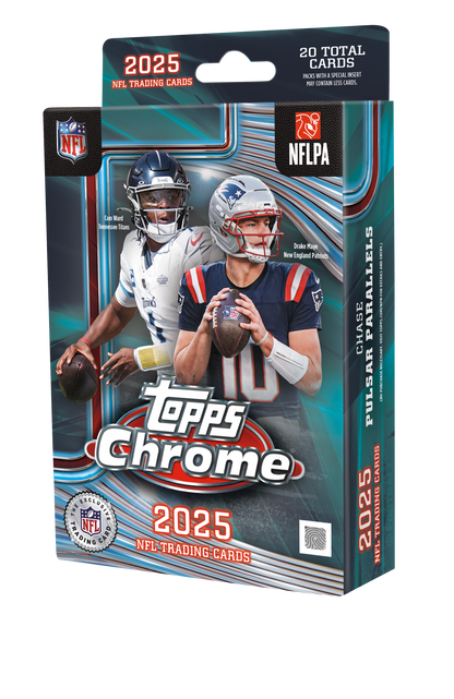 (Sealed box of 64) 2025 Topps Chrome Football Hanger Box