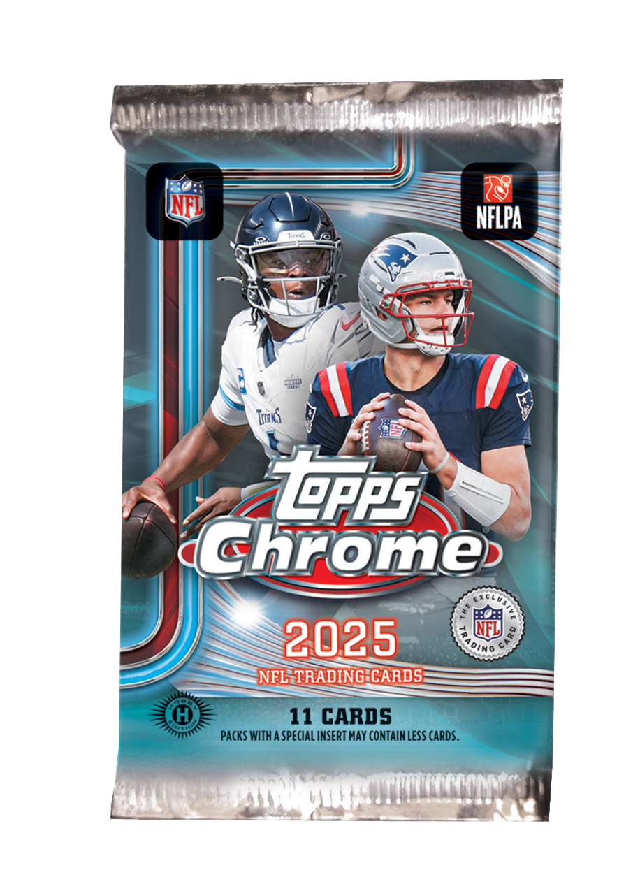 2025 Topps Chrome Football Hobby Jumbo Box