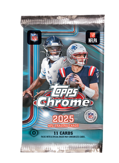 2025 Topps Chrome Football Hobby Jumbo Box