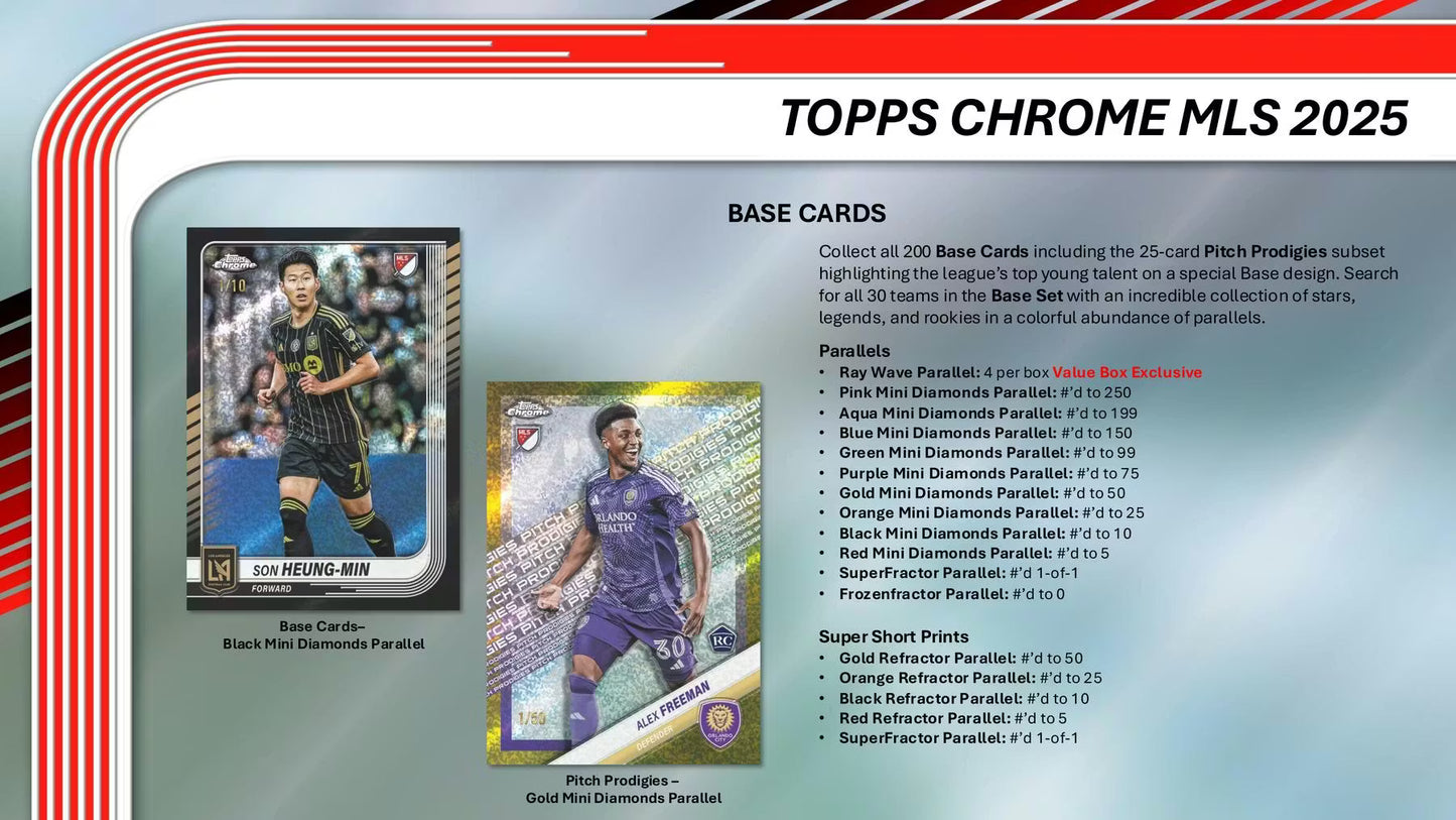 2025 Topps MLS Major League Soccer Chrome Blaster Box
