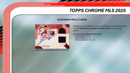 2025 Topps MLS Major League Soccer Chrome Blaster Box