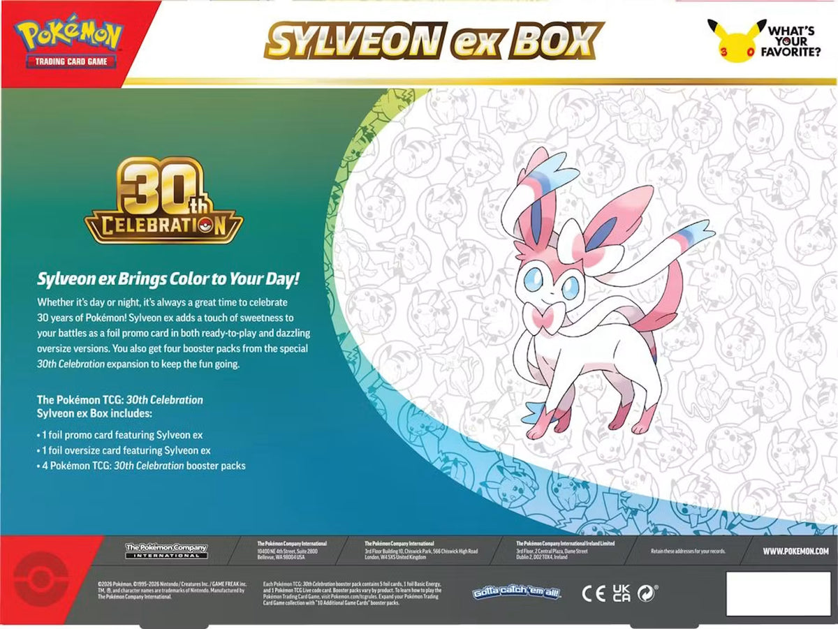 Pokemon 30th Celebration ex Box