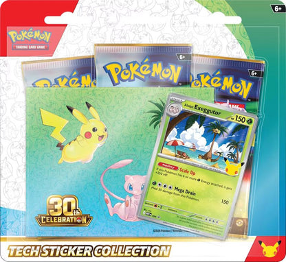 Pokemon 30th Celebration Tech Sticker Collection Blister