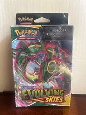 Pokemon TCG Sword & Shield Evolving Skies Hanger Box (3 Booster Packs)