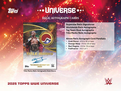 2025 Topps WWE Universe Wrestling 6-Pack Blaster Box